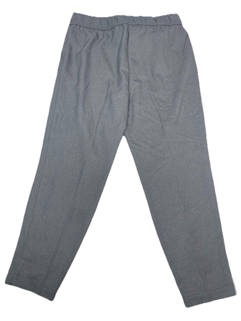 LOFT Gray Tie Waist Ankle Pants 10 NWT High Rise Office Quiet Luxury - Picture 2 of 10
